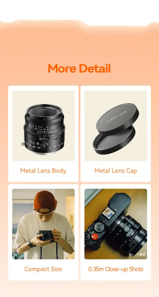  TTArtisan Tilt 35mm f/1,4 för Micro 4/3