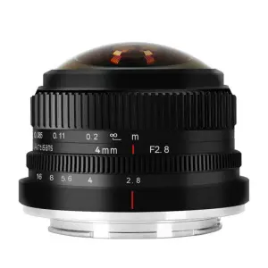  7Artisans 4mm f/2,8 Fisheye Sony E -kameroille (APS-C)