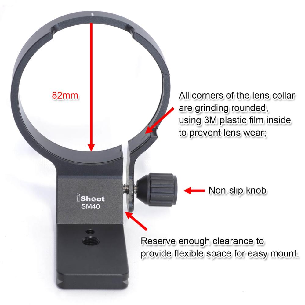  iShoot Stativfäste för Sigma 40mm f/1.4 DG HSM Art