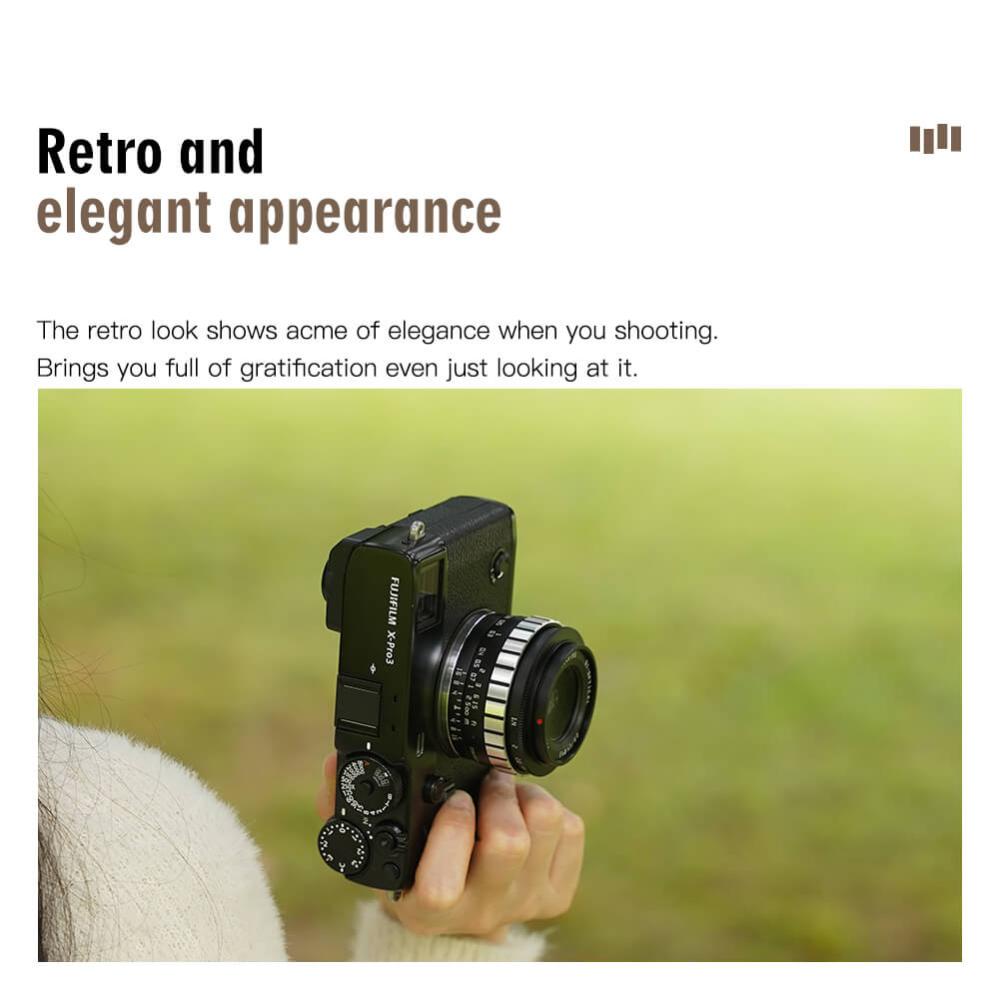  TTArtisan 23mm f/1,4 för Fujifilm X (APS-C) Svart/Silver