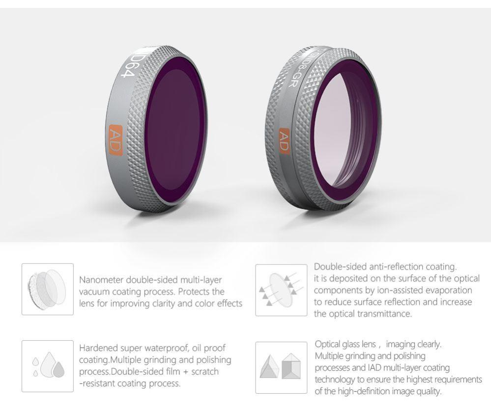  PGYTECH-suodin Mavic 2 Zoom HD-ND4 (Advanced)