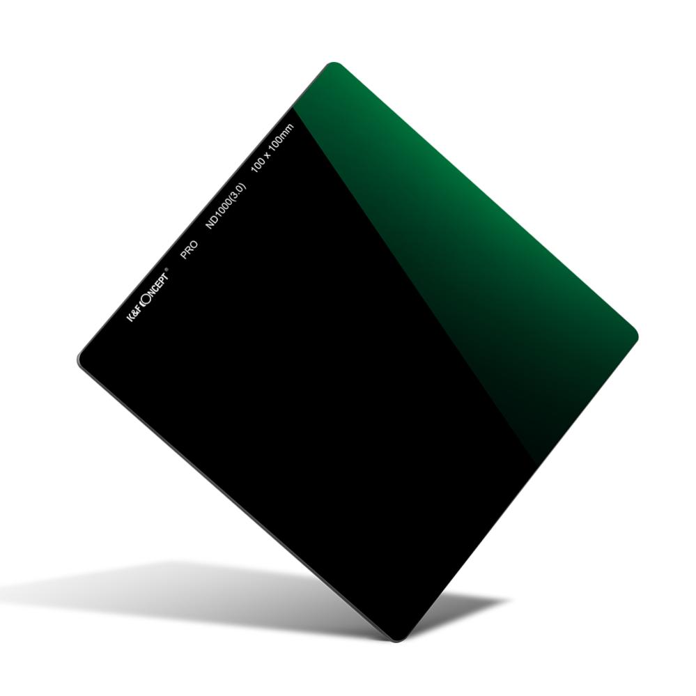  K&F Concept 100 mm suodatinsarja ND1000 ja suodatinpidike 8 adapterirenkaalla