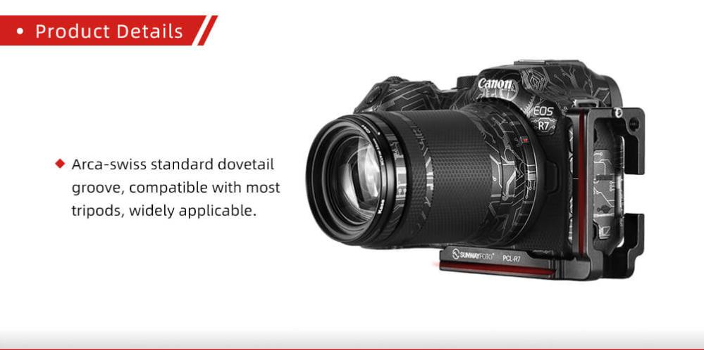  Sunwayfoto L-Bracket för Canon EOS R7