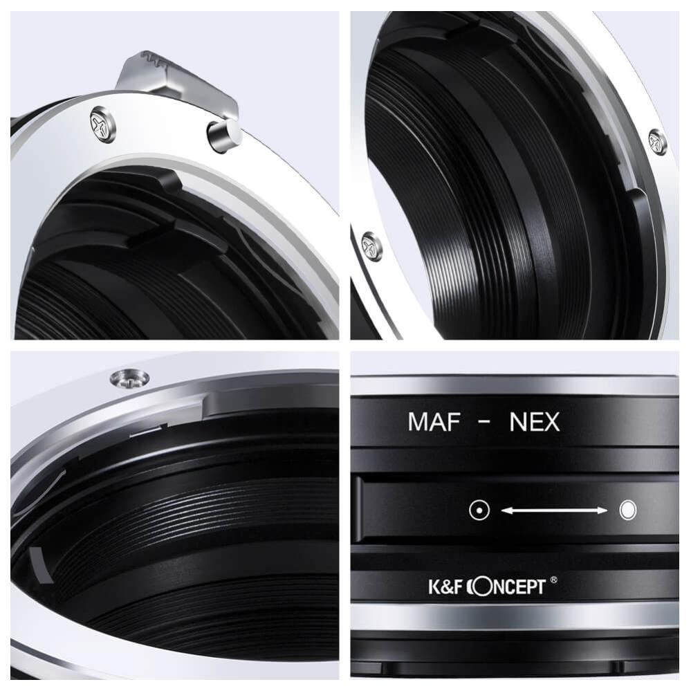  K&F Concept Objektivadapter till Minolta AF objektiv för Sony E kamerahus