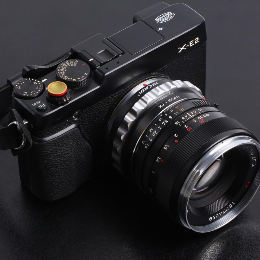 K&F Concept objektivadapter till Nikon G objektiv för Fujifilm X kamerahus