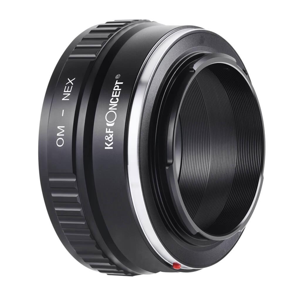  K&F Objektivadapter till Olympus OM objektiv för Sony E kamerahus