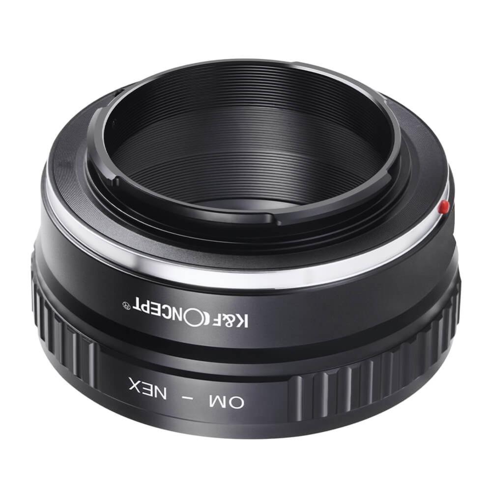  K&F Objektivadapter till Olympus OM objektiv för Sony E kamerahus