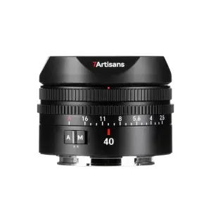  7Artisans AF 40mm f/2,5 Sony E:lle &ndash; T&auml;ysikokoinen