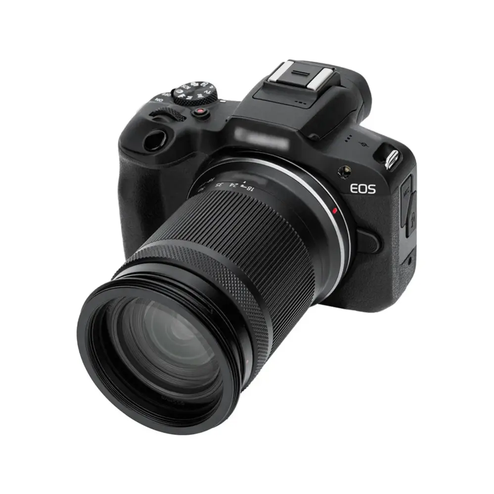  JJC LH-Q55 vastavalosuoja adapterirenkaalla – suojaa hajavalolta ja iskuilta