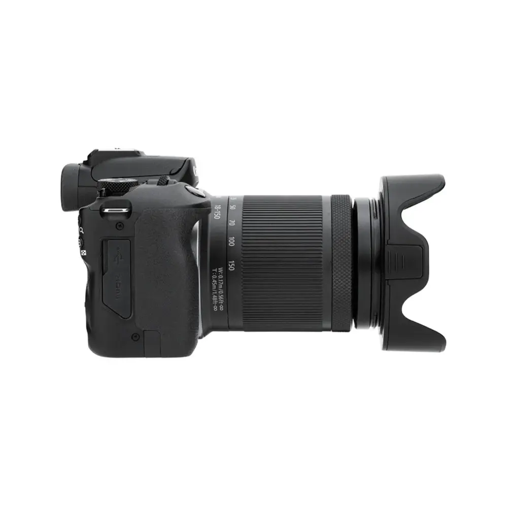  JJC LH-Q55 vastavalosuoja adapterirenkaalla – suojaa hajavalolta ja iskuilta