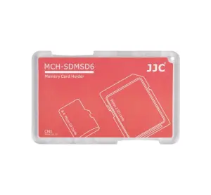  JJC Minneskorth&aring;llare r&ouml;d f&ouml;r 2xSD 4xMSD kreditkortformat