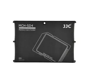  JJC Minneskorth&aring;llare svart f&ouml;r 4xSD kreditkortformat