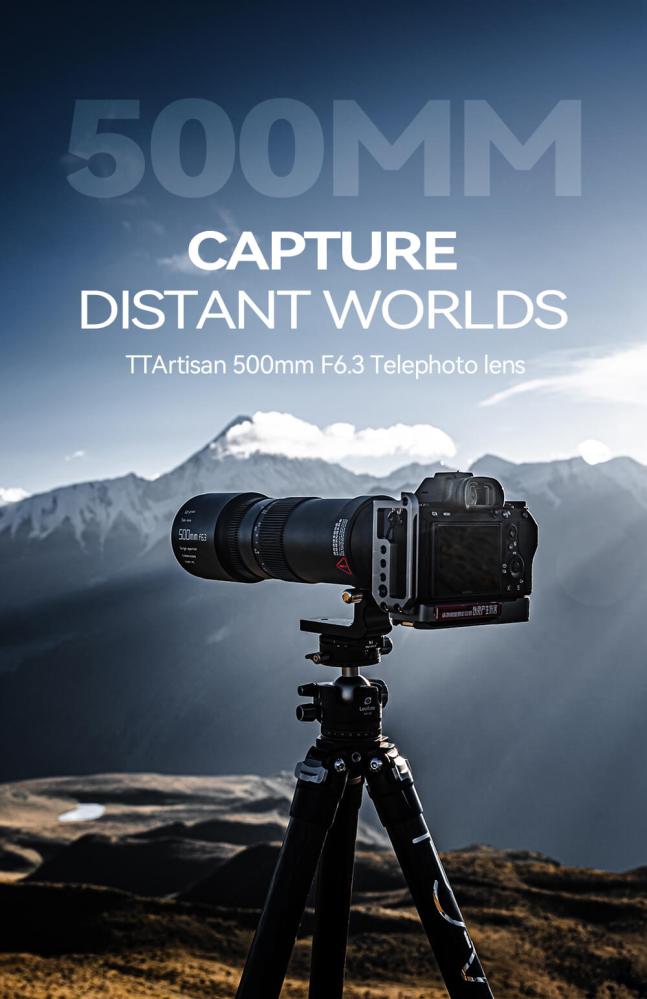  TTArtisan 500mm f/6,3 Nikon F -kameroille (täyskenno)