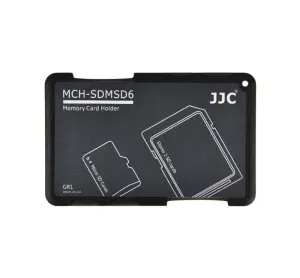  JJC Minneskorth&aring;llare svart f&ouml;r 2xSD 4xMSD kreditkortformat