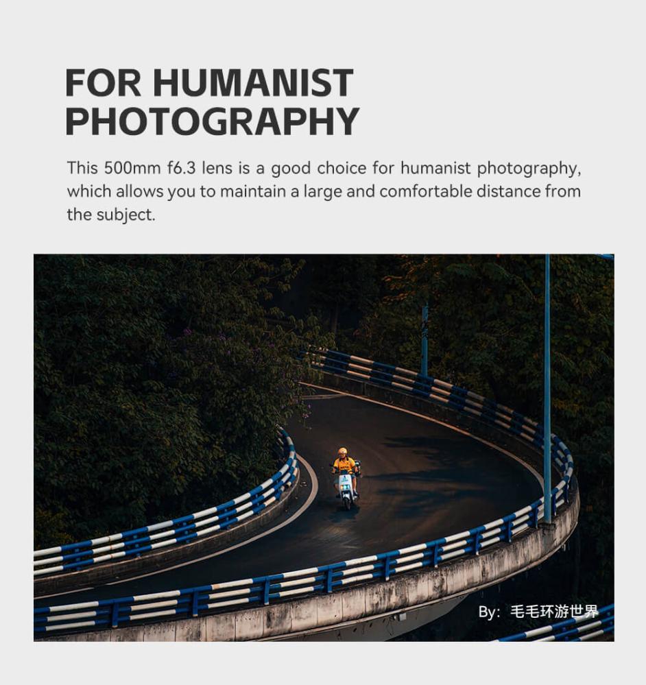  TTArtisan 500mm f/6,3 Nikon F -kameroille (täyskenno)