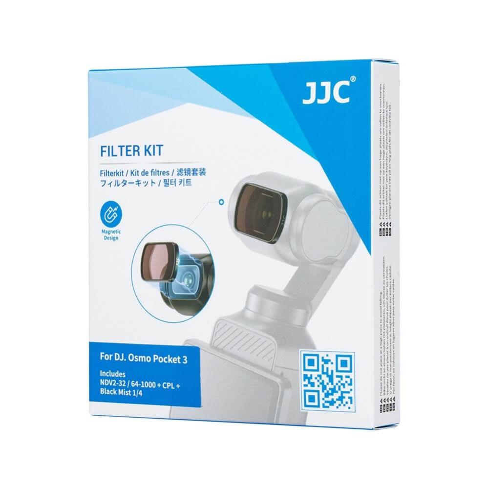  JJC suodatinpaketti DJI Osmo Pocket 3:lle – ND2–32, ND64–1000, CPL, Mist