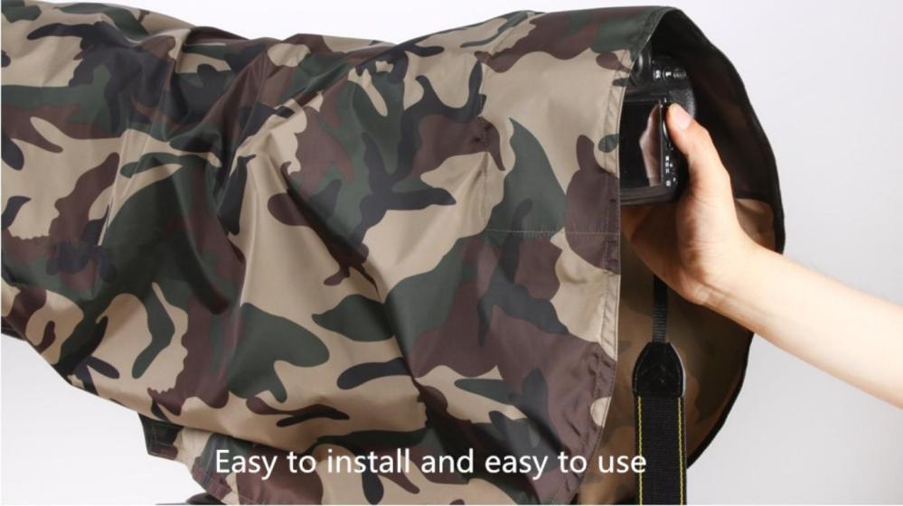  Rolanpro Regnskydd för kamera & objektiv kamouflage