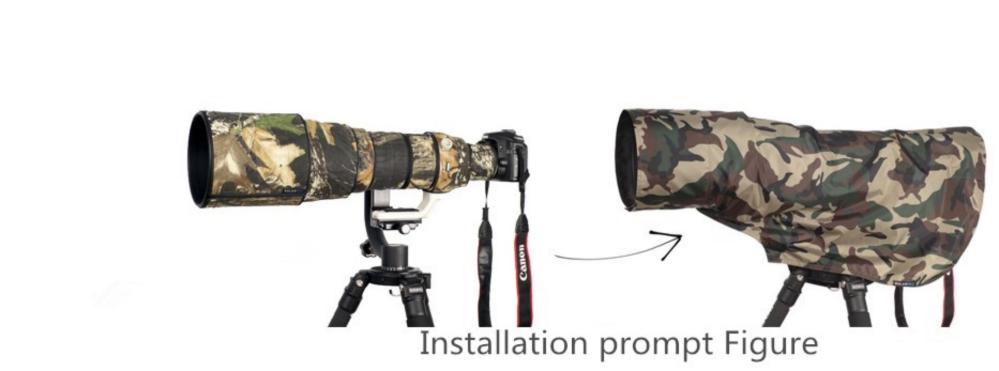  Rolanpro Regnskydd för kamera & objektiv kamouflage