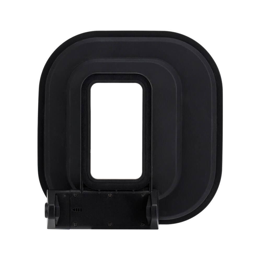  JJC Motljusskydd för mobil 60-85mm med kameran till vänster