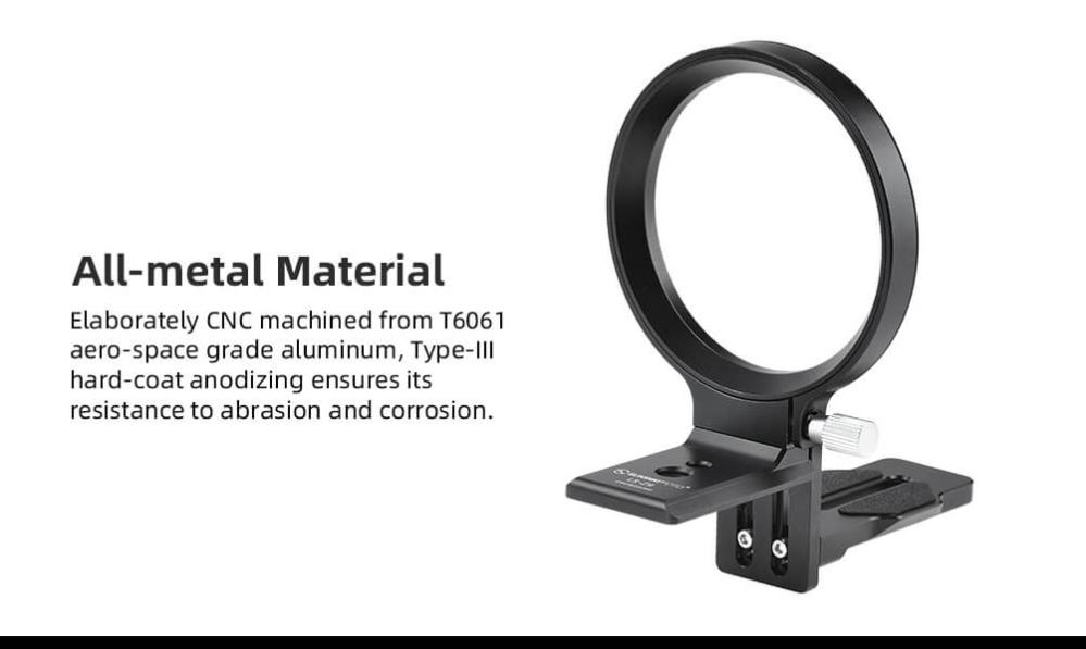  Sunwayfoto Objektivkrage för Nikon Z9 Arca Swiss platta