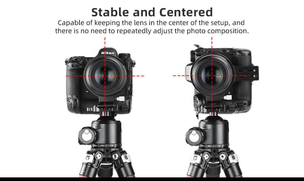  Sunwayfoto Objektivkrage för Nikon Z9 Arca Swiss platta