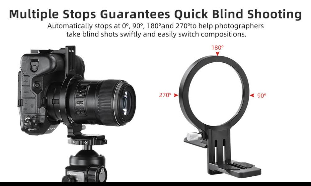  Sunwayfoto Objektivkrage för Nikon Z9 Arca Swiss platta