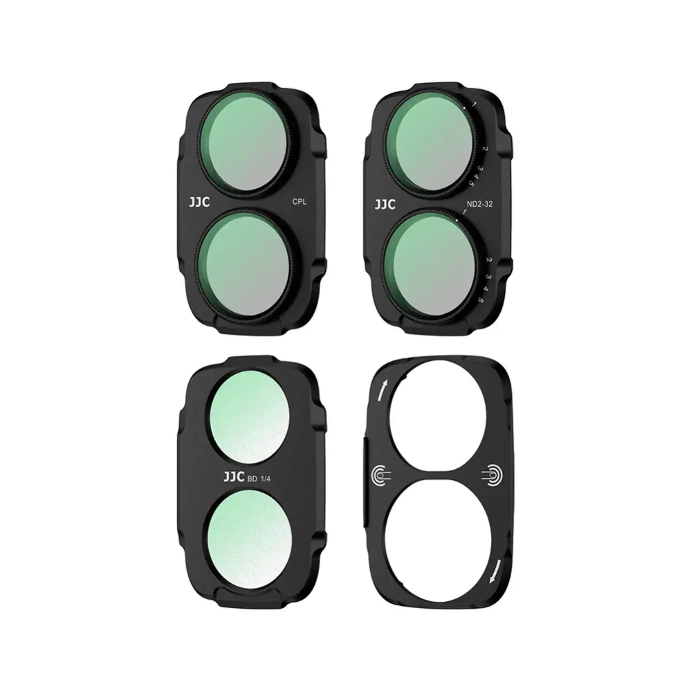  JJC F-M4P magneettinen suodinsarja DJI Osmo Pocket 4P – CPL, ND2–32 & Black Mist Kamda – nopea toimitus ja turvallinen verkkokauppa