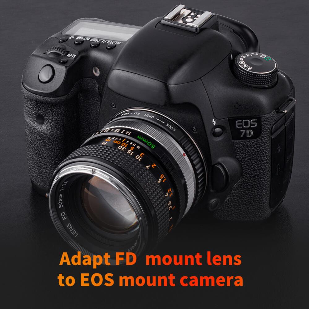  K&F Concept -objektiivisovitin Canon FD-objektiiveille Canon EOS-kameralle