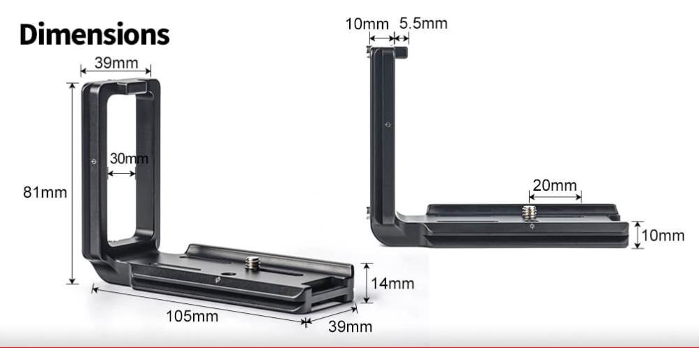  Sunwayfoto L-Bracket för Sony A7RIII och Sony A9