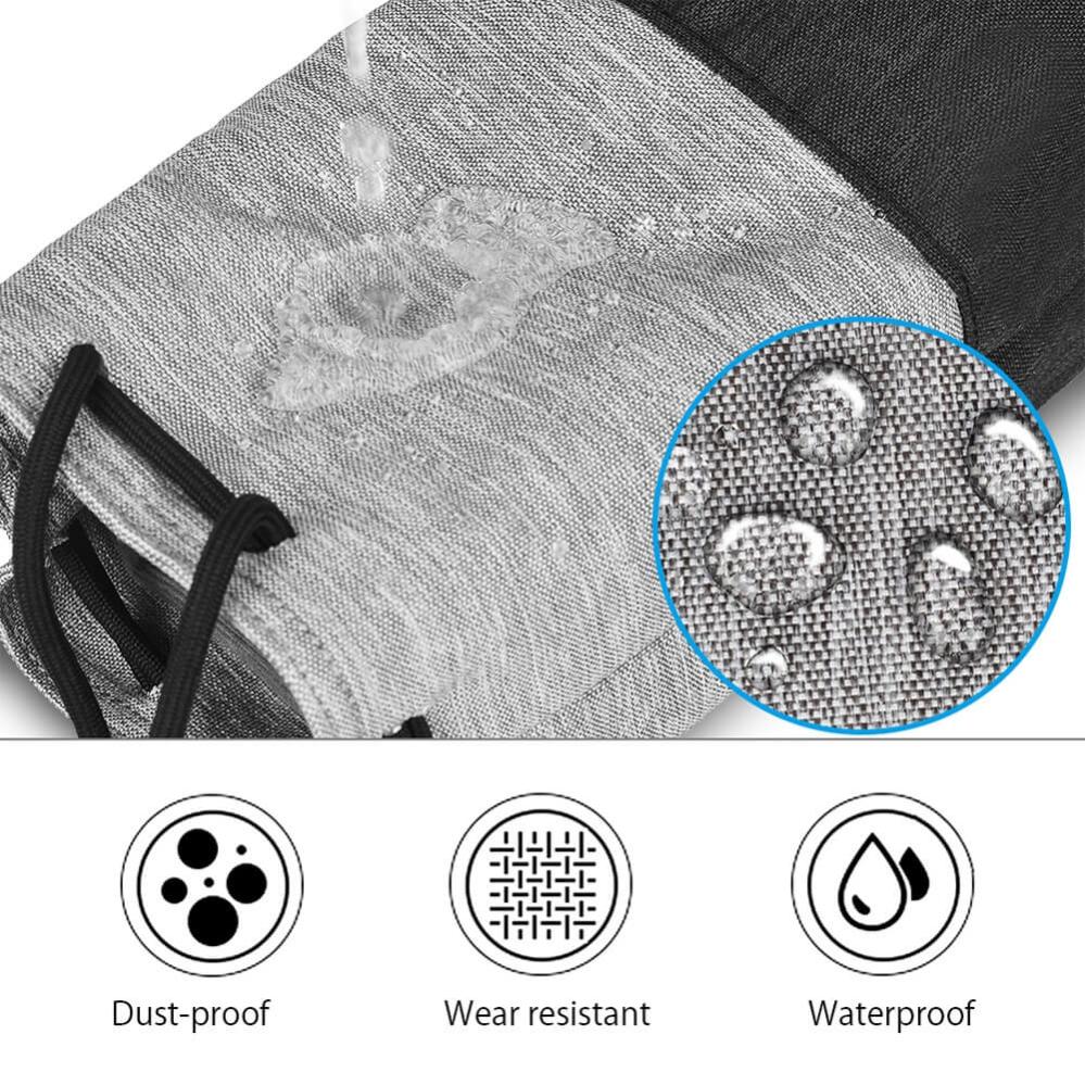  Caden Objektivfodral grå svart i polyester