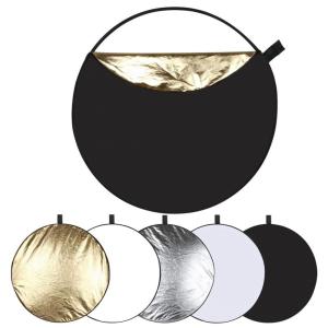  Puluz 5 i 1 Reflexsk&auml;rm silver, transparent, guld, vit, svart Kamda &ndash; nopea toimitus ja turvallinen verkkokauppa