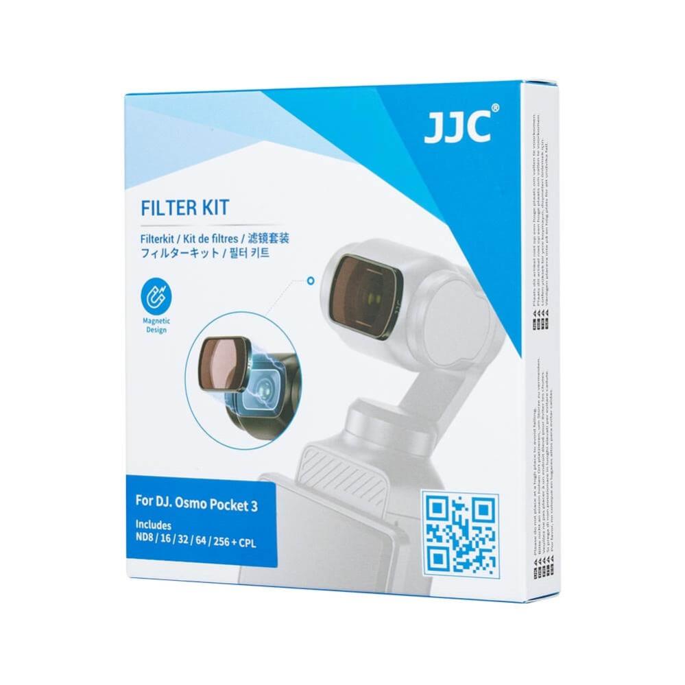  JJC suodatinpaketti ND8 ND16 ND32 ND64 ND256 CPL DJI Osmo Pocket 3:lle
