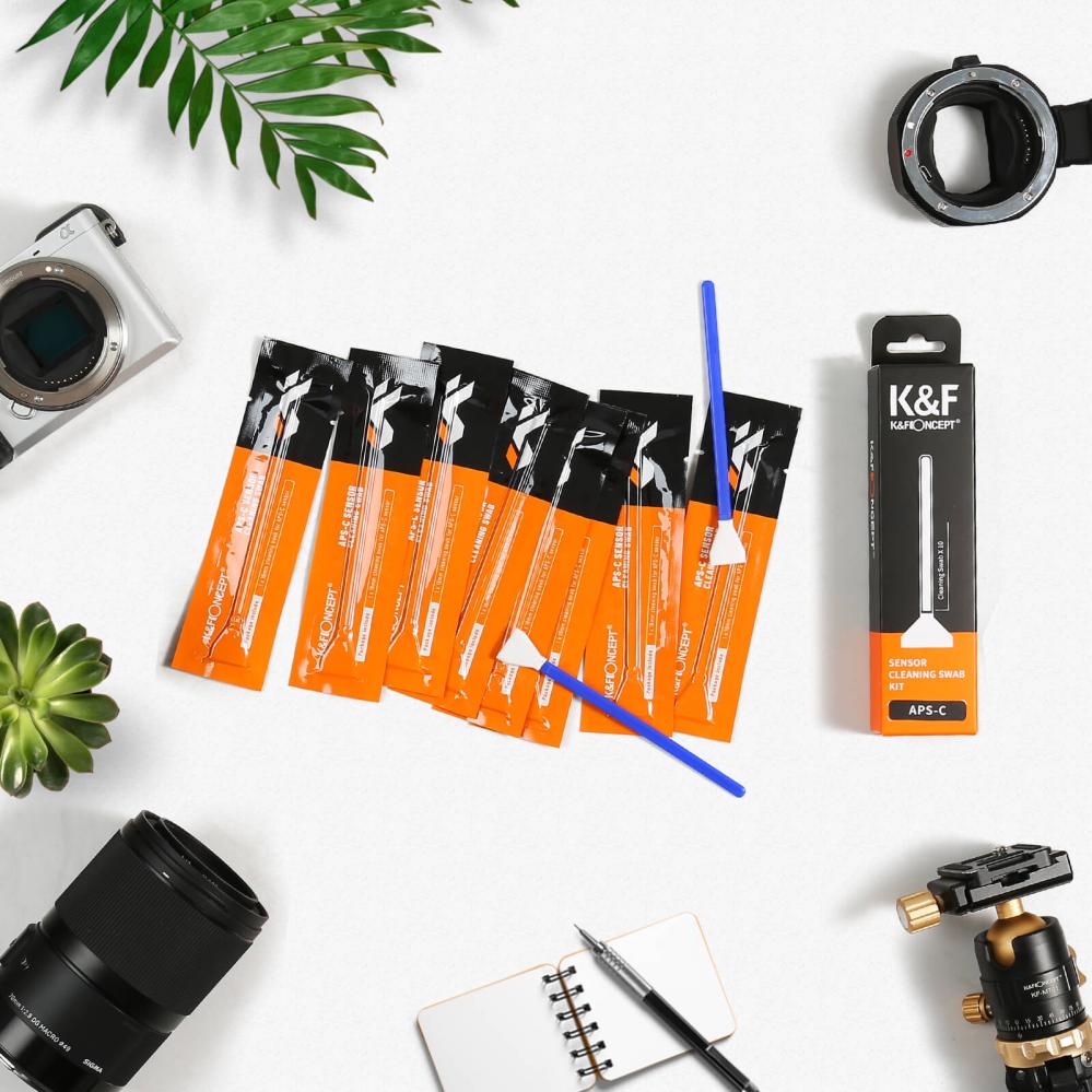  K&F Concept 10st Rengöringsstickor för APS-C bildsensor