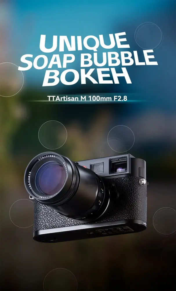  TTArtisan 100mm f/2,8 Soap Bubble Bokeh -objektiivi Leica M -kameroille