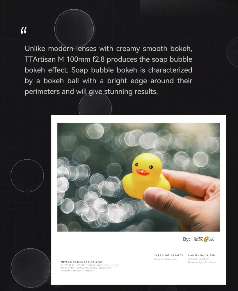  TTArtisan 100mm f/2,8 Soap Bubble Bokeh -objektiivi Leica M -kameroille