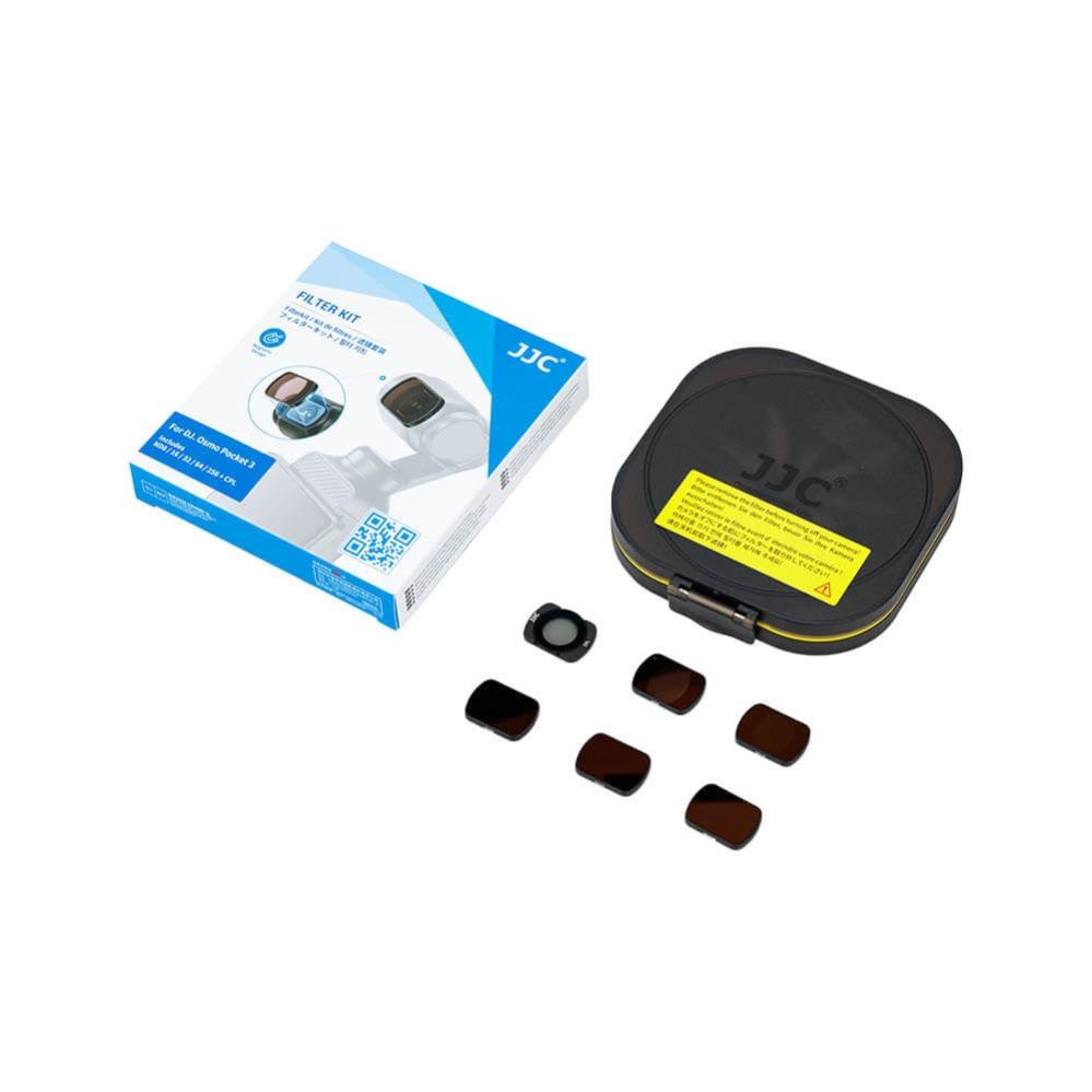  JJC suodatinpaketti ND8 ND16 ND32 ND64 ND256 CPL DJI Osmo Pocket 3:lle