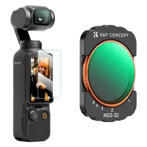  K&F Concept S&auml;&auml;dett&auml;v&auml; ND2-32-suodatin DJI Osmo Pocket 3 Kamda &ndash; nopea toimitus ja turvallinen verkkokauppa