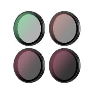  JJC F-DANK4 Filterkit: ND8, ND16, ND32 & CPL-filter f&ouml;r Osmo Action 5 Pro/4/3