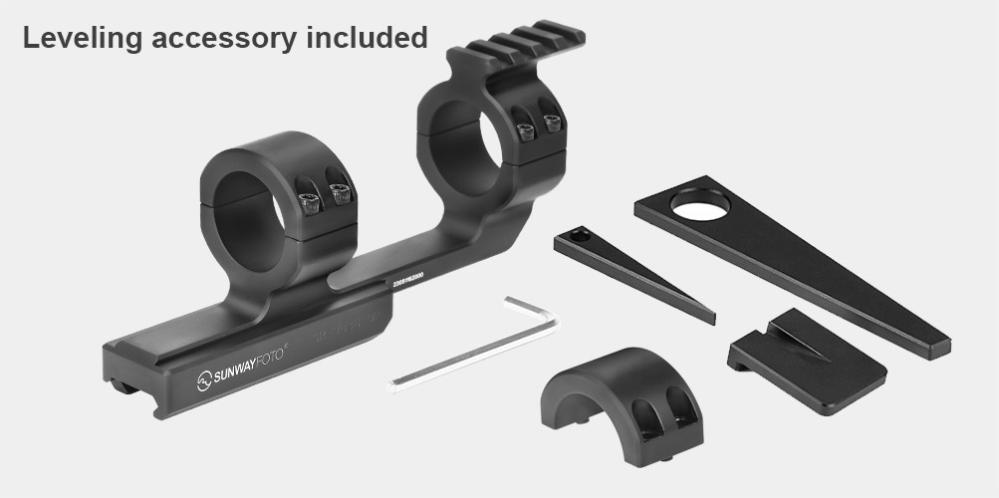  Sunwayfoto Kikarefäste 30mm för Picatiny & Arca