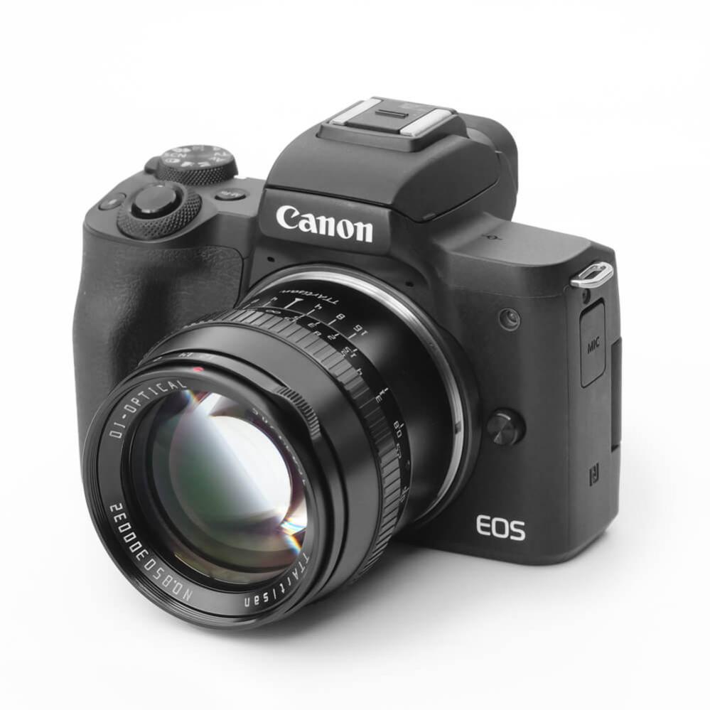  TTArtisan 50mm f/1,2 objektiivi Canon M -kameralle(APS-C)