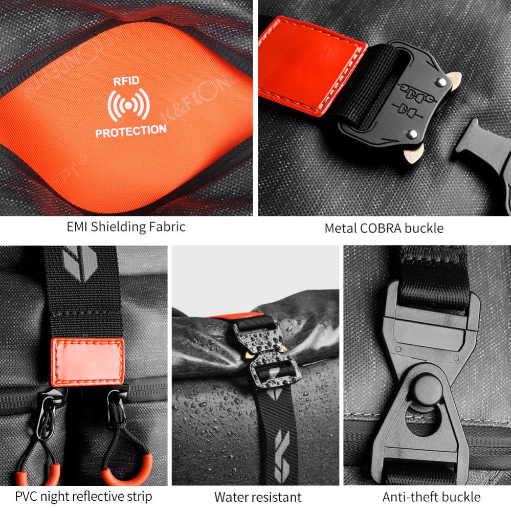  K&F Concept Kameraryggsäck IP4 hög vattentålighet