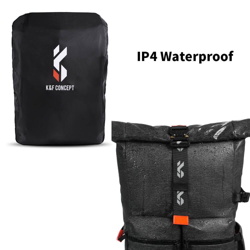  K&F Concept Kameraryggsäck IP4 hög vattentålighet
