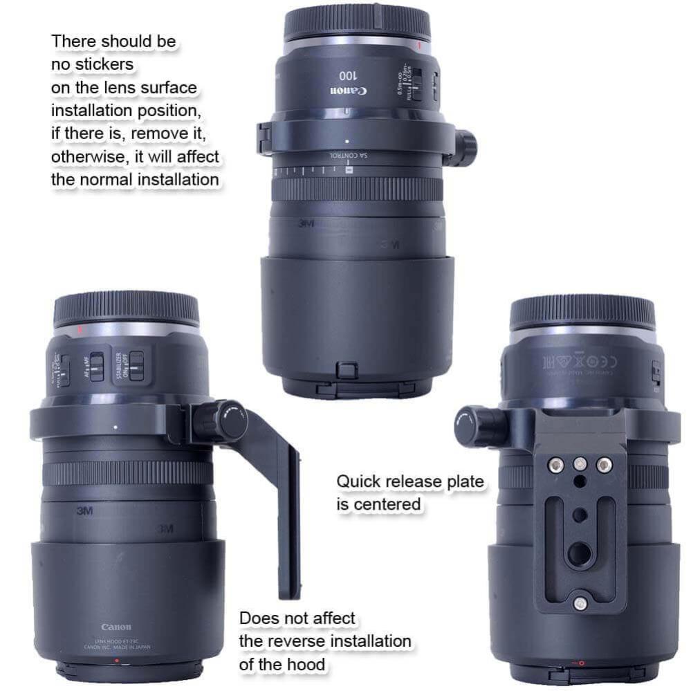  iShoot Stativfäste för Canon RF 100mm f/2.8L Macro IS USM