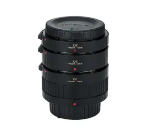  JJC Mellanringar 12/20/36 mm f&ouml;r Nikon F &ndash; elektronisk f&ouml;r makro Kamda &ndash; nopea toimitus ja turvallinen verkkokauppa