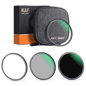  K&F Concept magnetiskt filterpaket &ndash; ND1000, CPL, UV och v&auml;ska