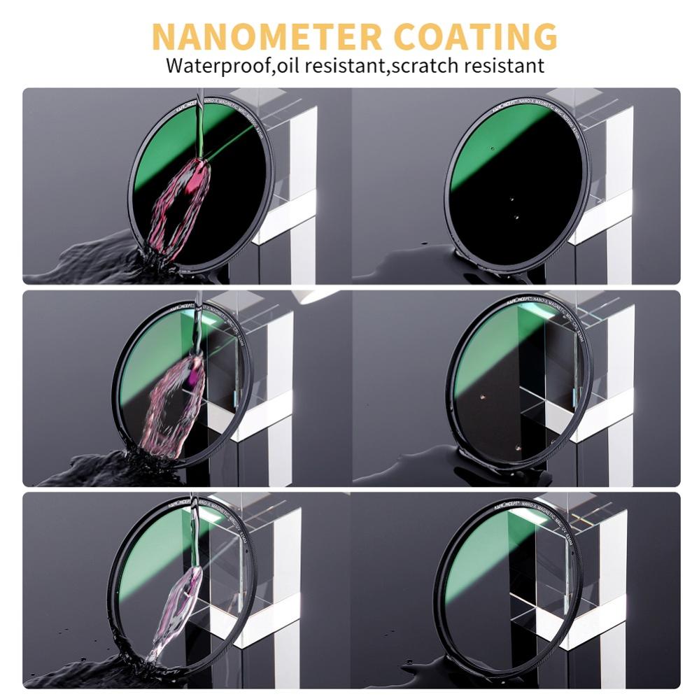  K&F Concept magneettinen suodatinpaketti – ND1000, CPL, UV ja suojapussi