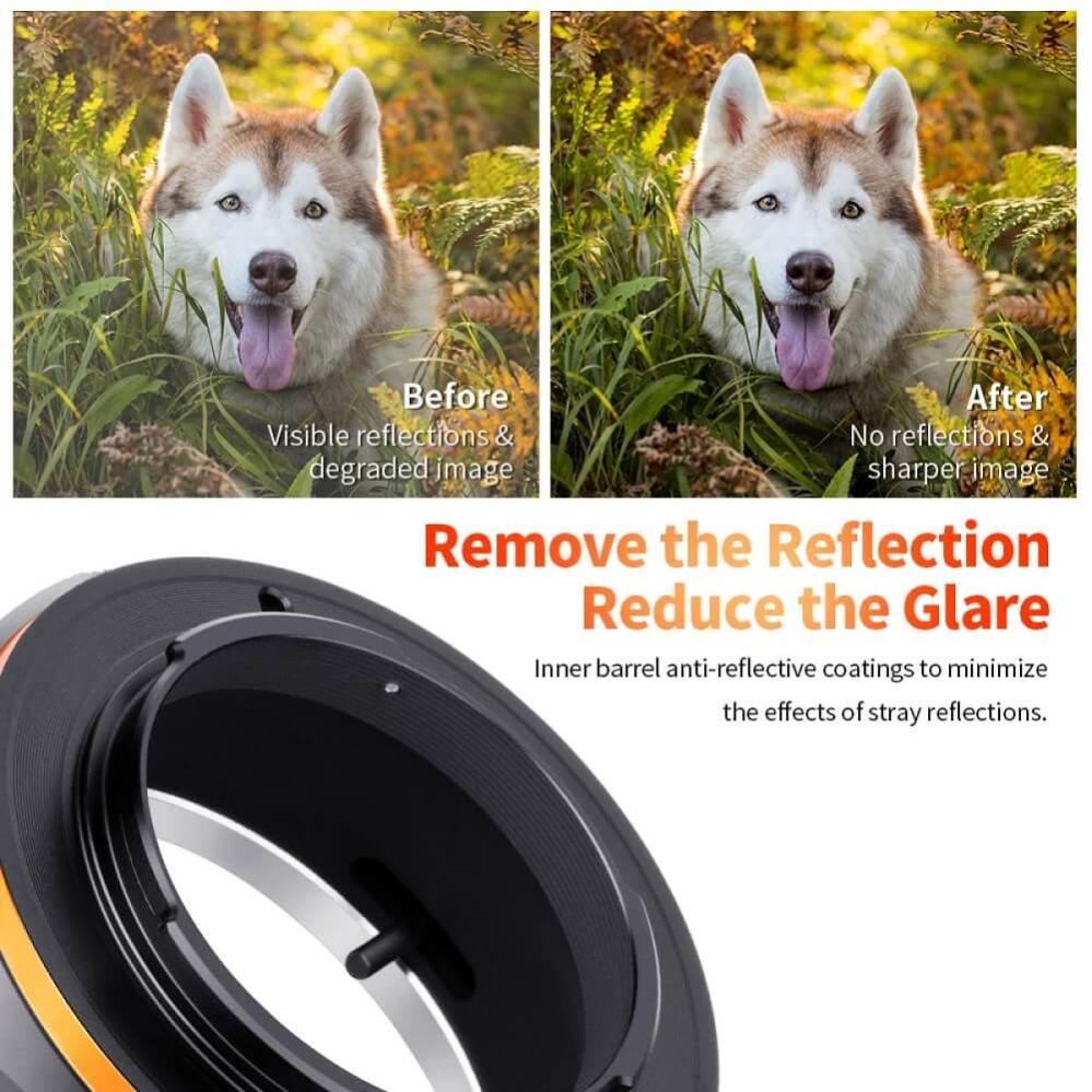  K&F Concept objektivadapter Pro till Canon FD objektiv för Fujifilm X kamerahus