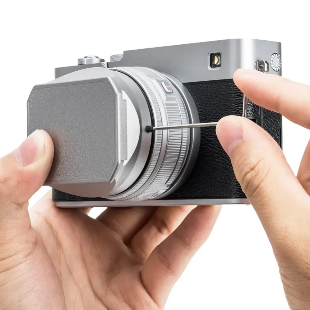  JJC vastavalosuoja Fujifilm XF 23mm f/2.8 R WR- ja XF 27mm f/2.8 -objektiiveille Kamda – nopea toimitus ja turvallinen verkkokauppa