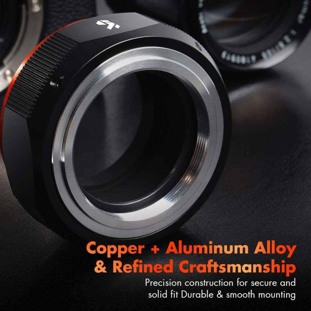  K&F Concept objektivadapter Pro till M42 objektiv för Fujifilm X kamerahus