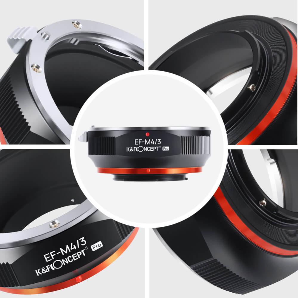  K&F Objektivadapter Pro till Canon EF/EF-S objektiv för Micro 4/3 kamerahus